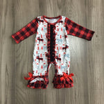 Wildlife Plaid Romper
