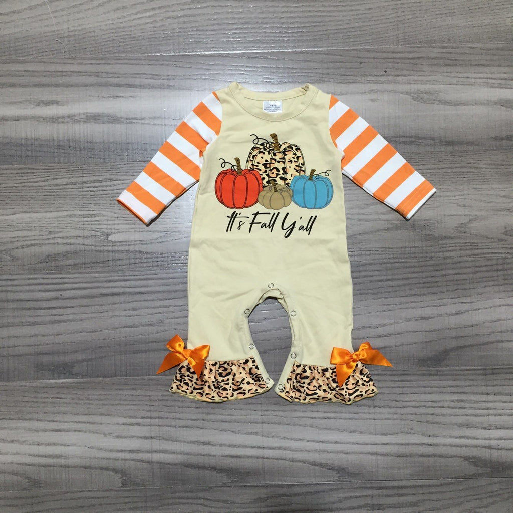 Happy Fall Multi Print Romper