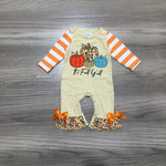 Happy Fall Multi Print Romper