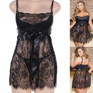 Plus Lace Hollow Teddy