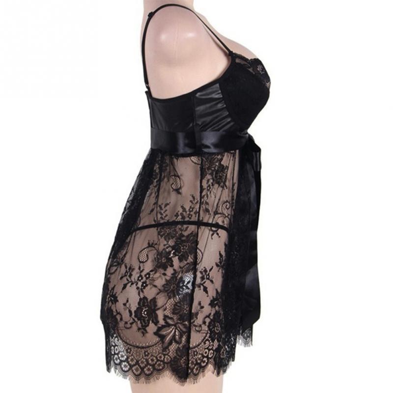 Plus Lace Hollow Teddy