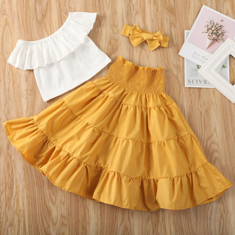 Sunshine Petticoat Skirt 3 pc Set