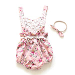 Spring Ruffled Floral Romper